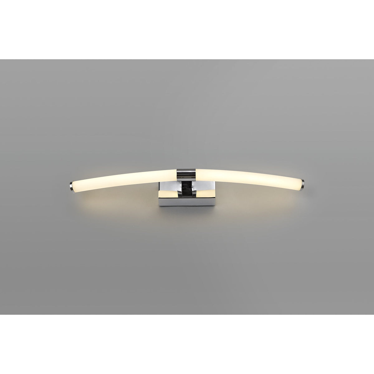 Ashcombe Small Polished Chrome IP44 LED Wall Light 3000K 560lm 8w