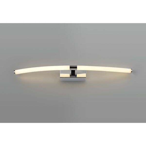 Ashcombe Polished Chrome IP44 LED Wall Light 3000K 840lm 12w