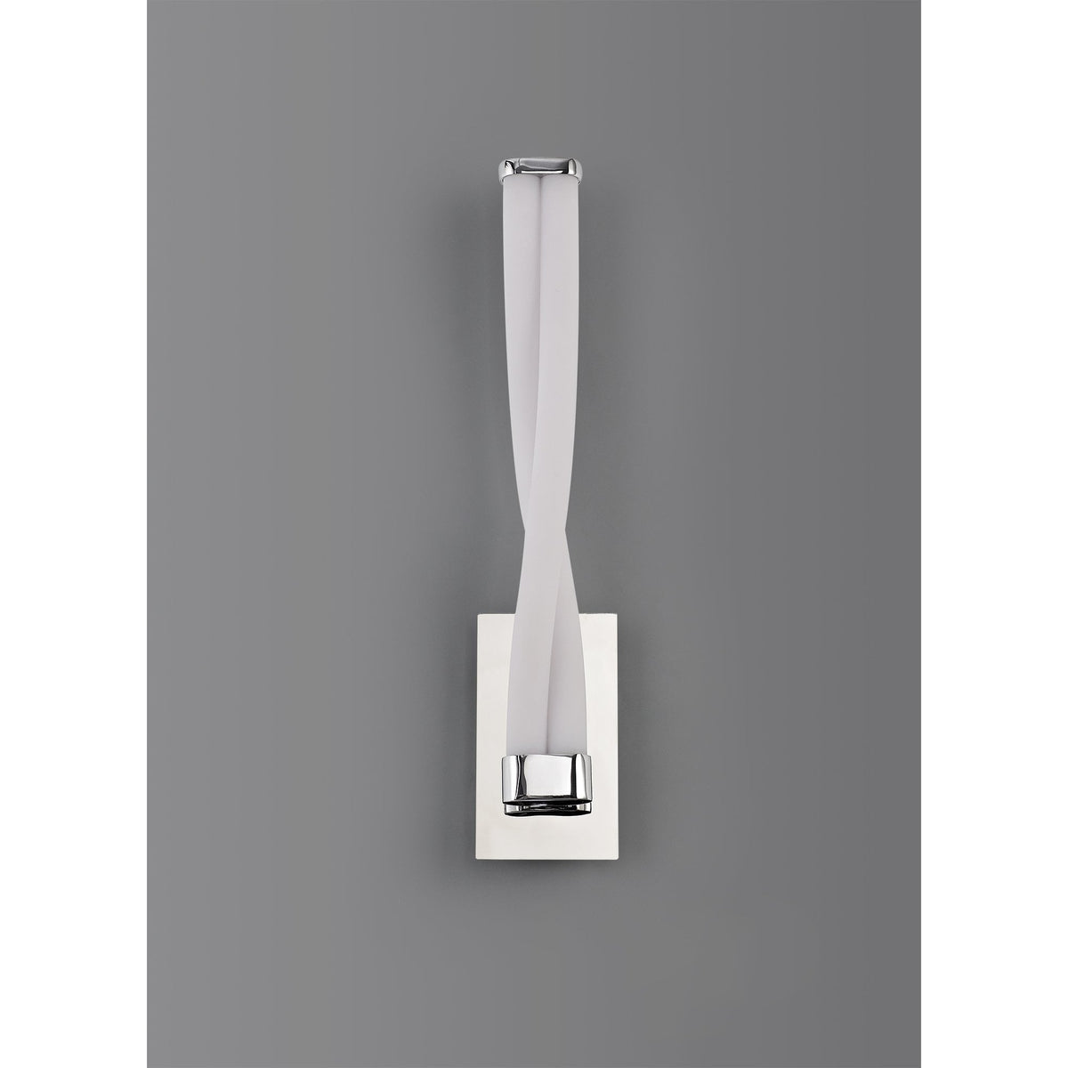 Tyneham Small Polished Chrome IP44 LED Wall Light 10W 3000K 700lm