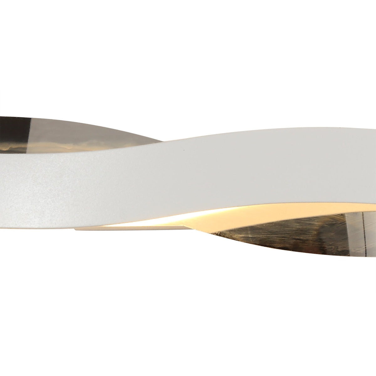 Clovelly Sand White and Polished Chrome LED Wall Light 6W 3000K 420lm