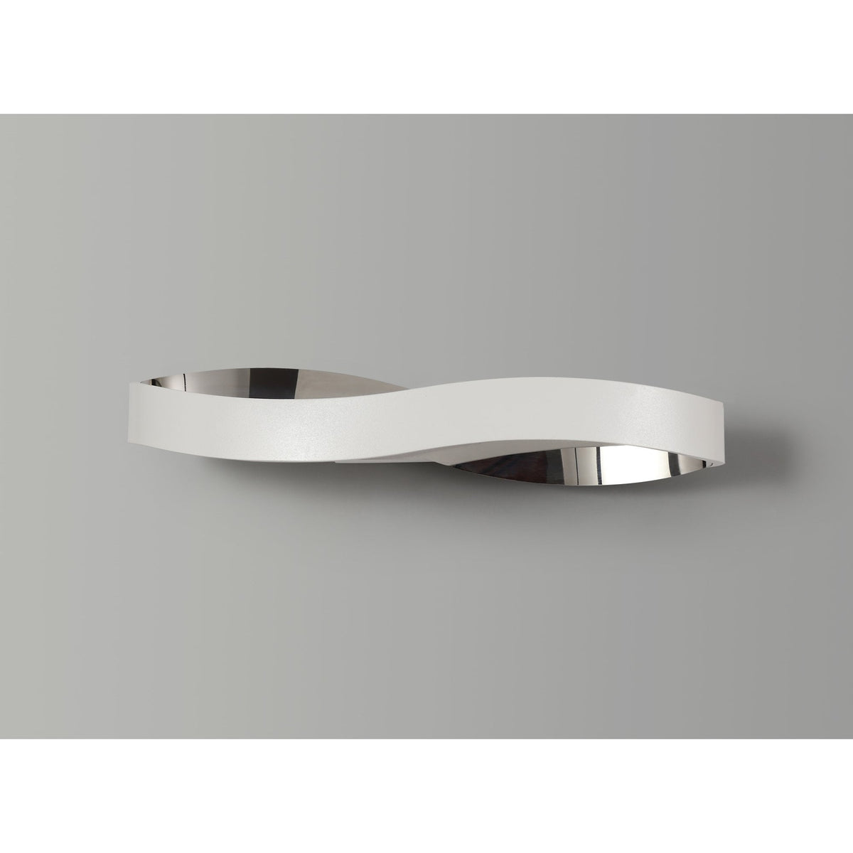 Clovelly Sand White and Polished Chrome LED Wall Light 6W 3000K 420lm