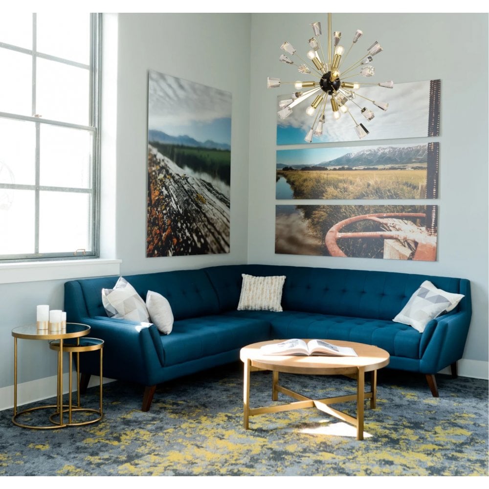 Magna 9 Light Polished Nickel & Crystal Sputnik Pendant