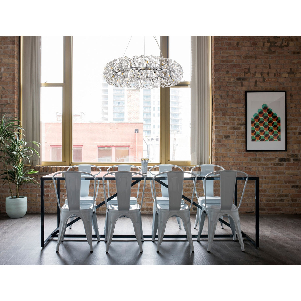 Bridestowe Pendant G9 12 Light in Polished Chrome & Clear Crystal