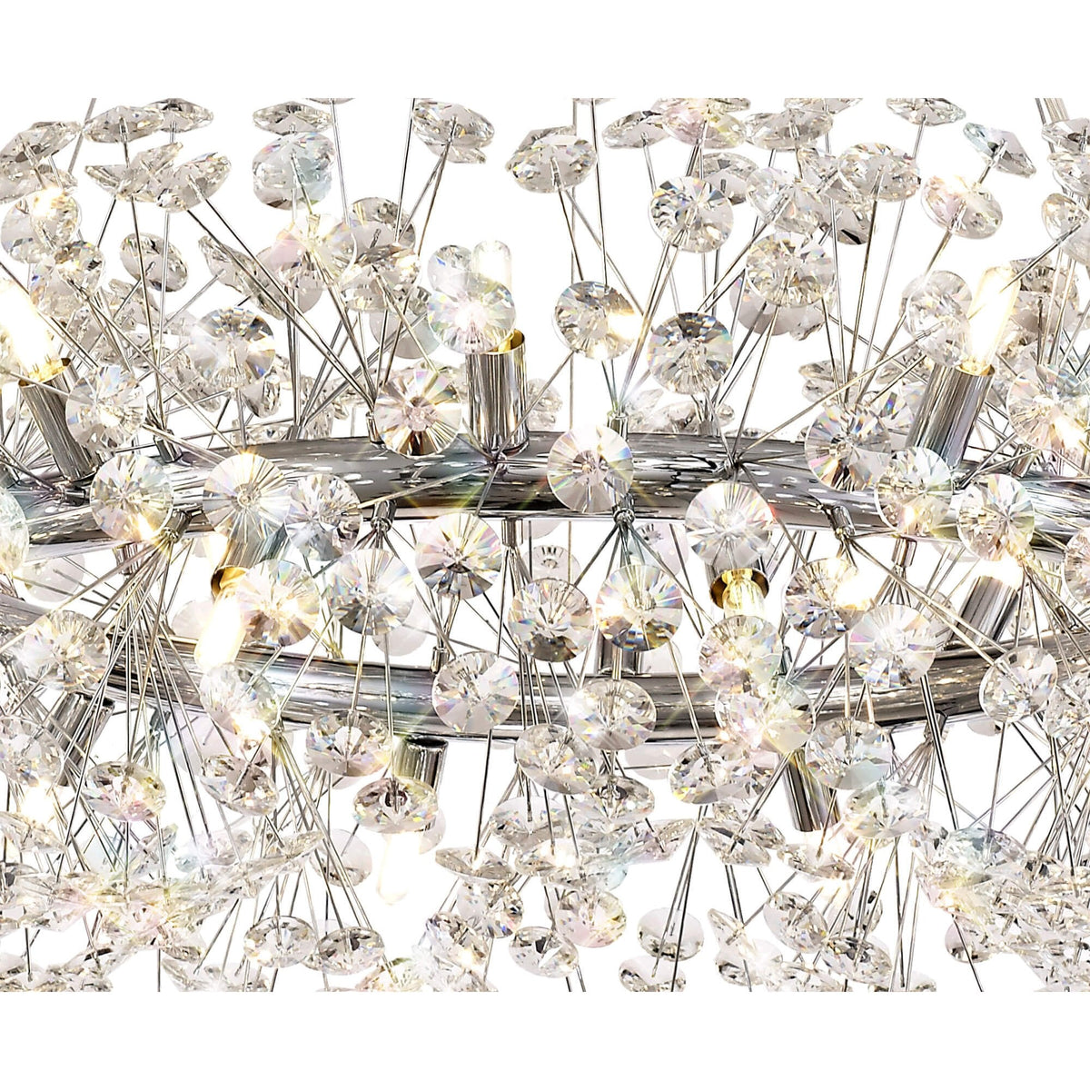 Bridestowe Pendant G9 20 Light in Polished Chrome & Clear Crystal