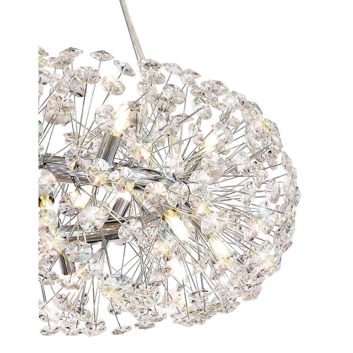 Bridestowe Pendant G9 20 Light in Polished Chrome & Clear Crystal