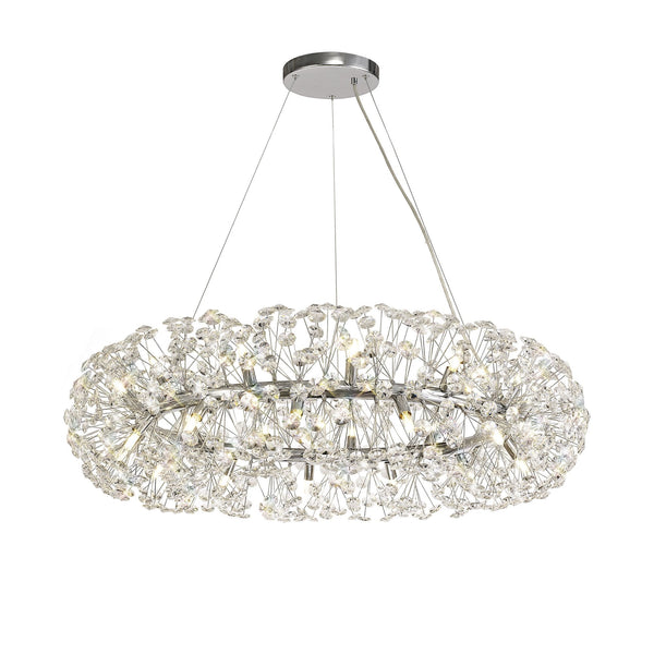 Bridestowe Pendant G9 26 Light in Polished Chrome & Clear Crystal