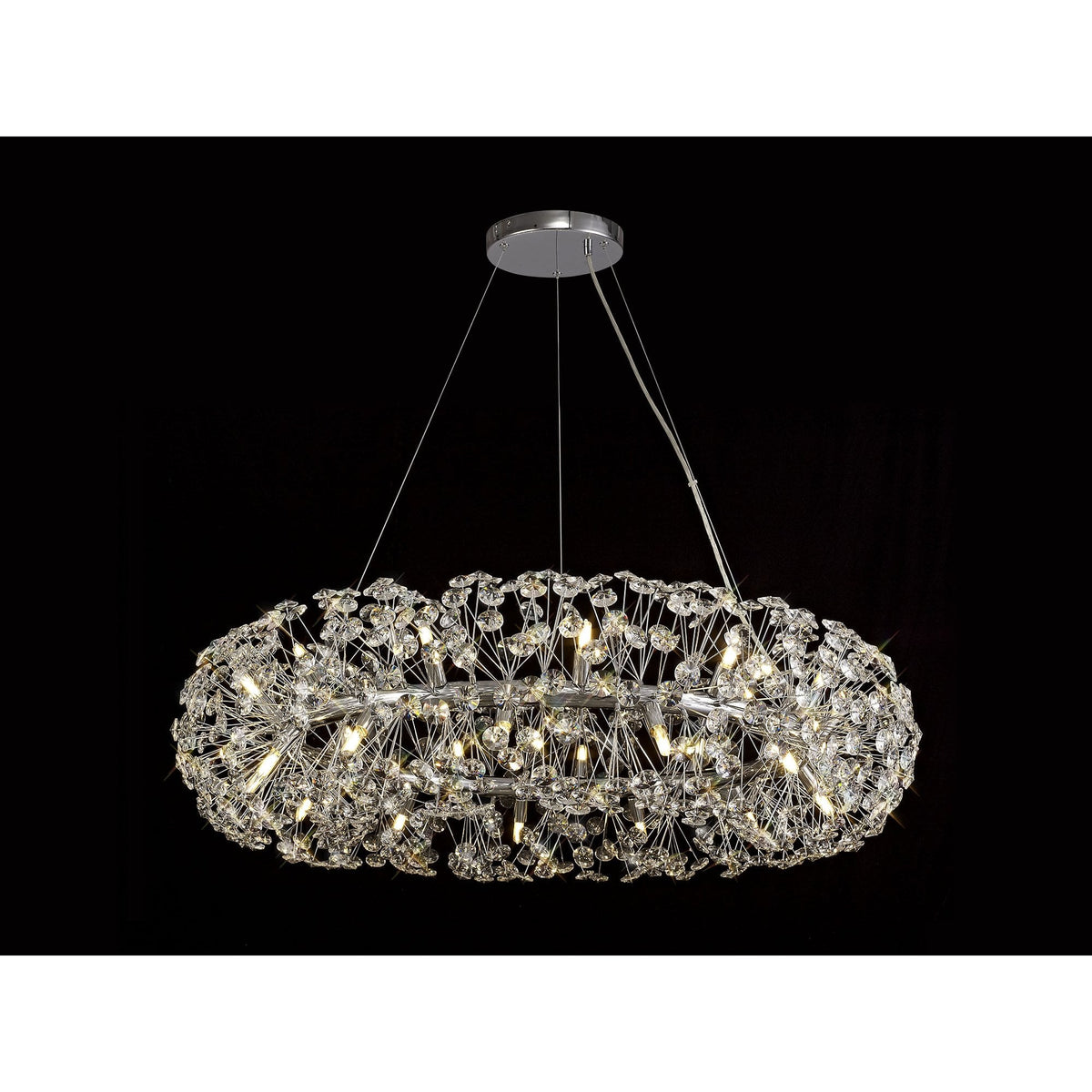 Bridestowe Pendant G9 26 Light in Polished Chrome & Clear Crystal
