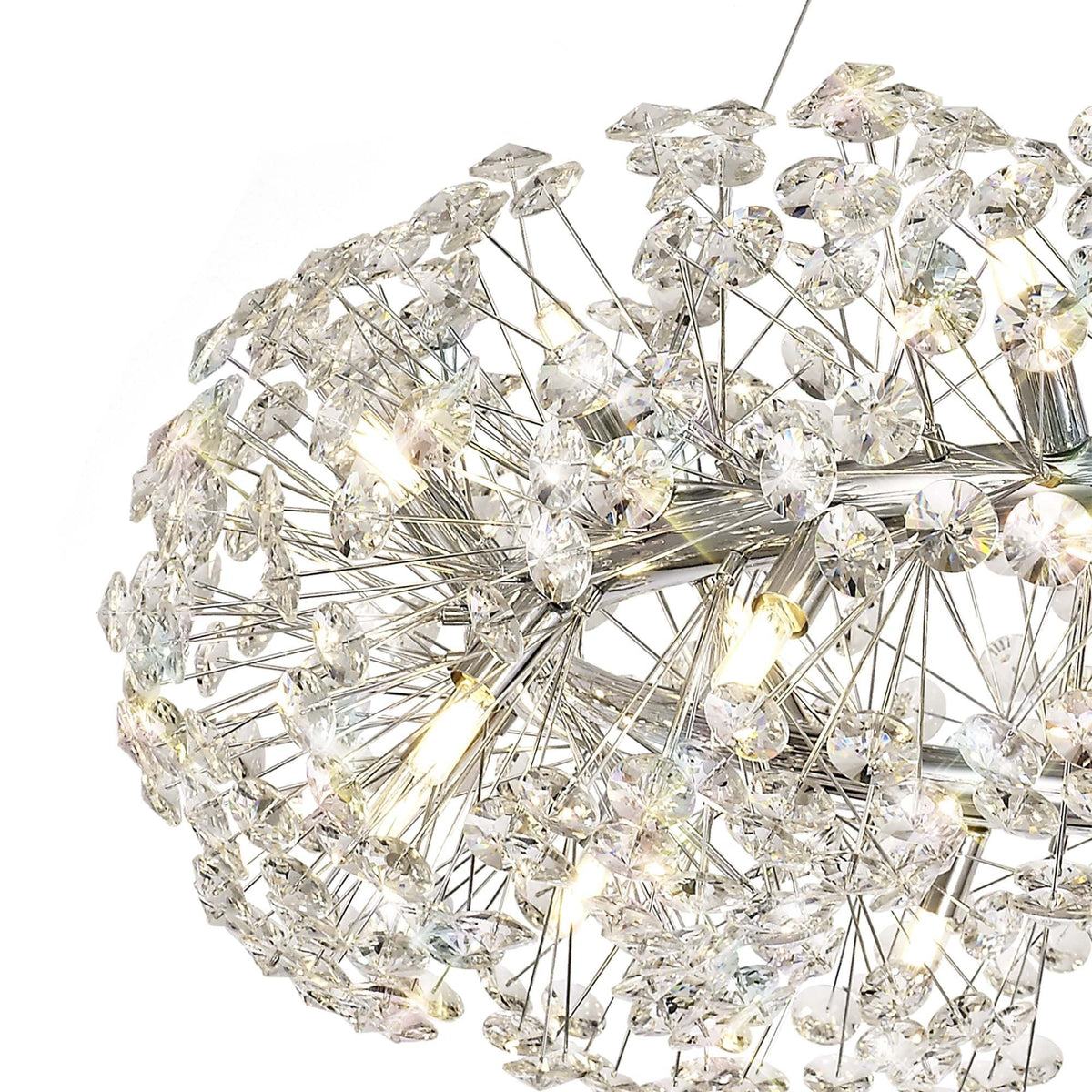 Bridestowe Pendant G9 26 Light in Polished Chrome & Clear Crystal