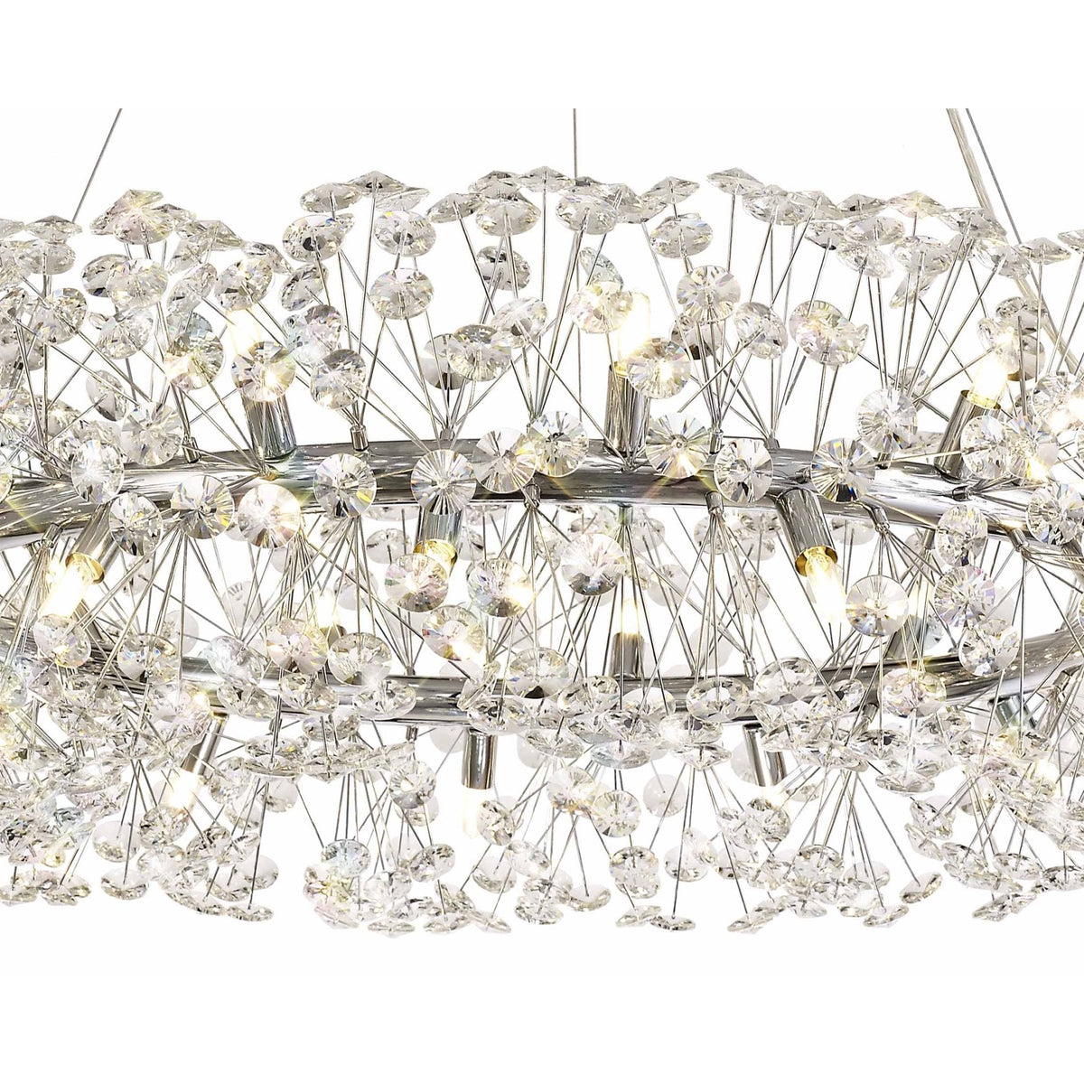 Bridestowe Pendant G9 26 Light in Polished Chrome & Clear Crystal