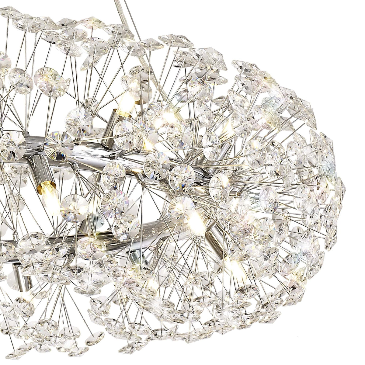 Bridestowe Pendant G9 26 Light in Polished Chrome & Clear Crystal