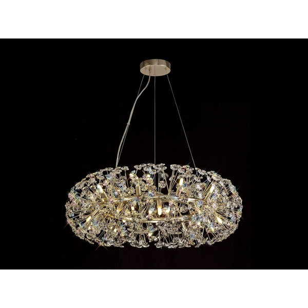 Bridestowe Pendant G9 20 Light in French Gold & Clear Crystal