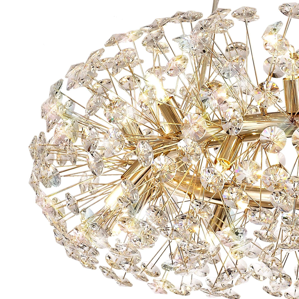 Bridestowe Pendant G9 20 Light in French Gold & Clear Crystal