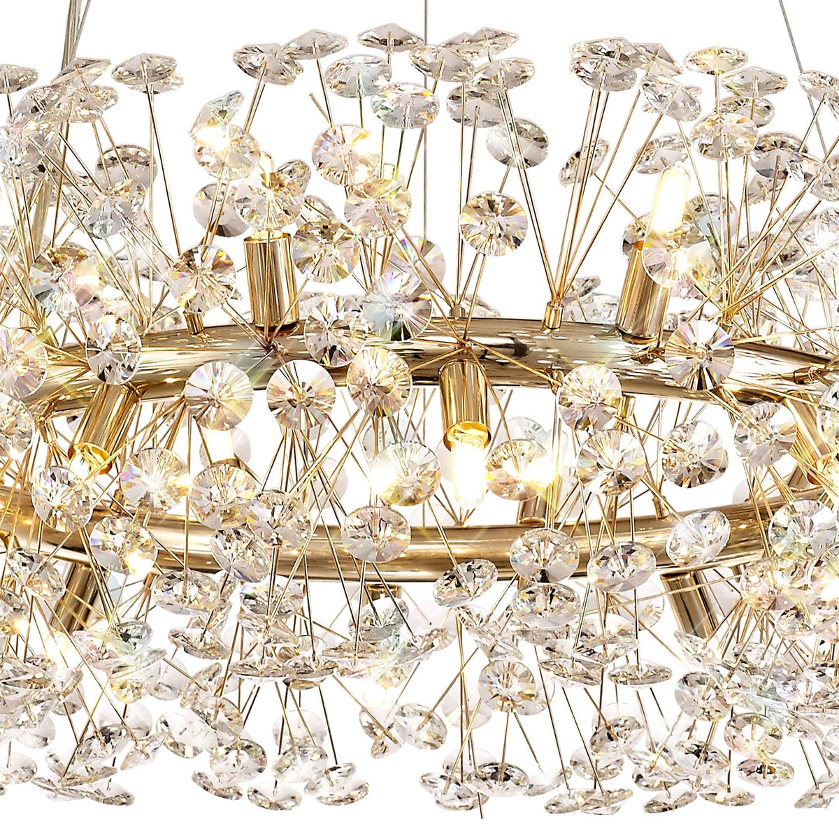 Bridestowe Pendant G9 20 Light in French Gold & Clear Crystal