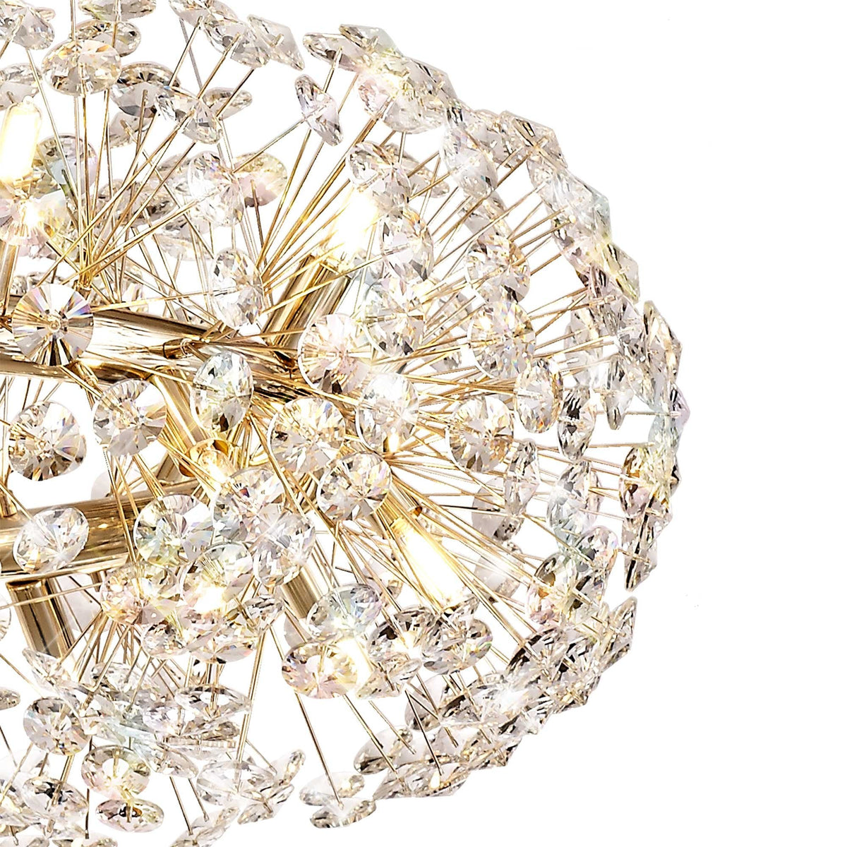 Bridestowe Pendant G9 20 Light in French Gold & Clear Crystal