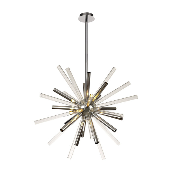 Frithelstock 16 Light Pendant in Polished Chrome with Clear Glass