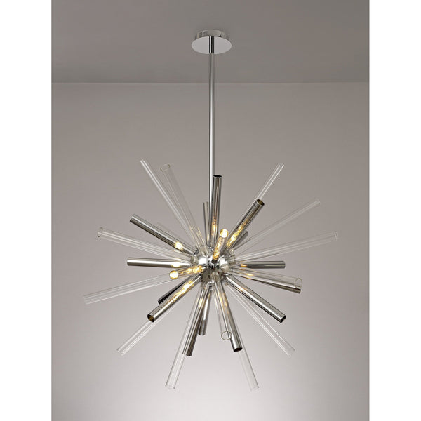 Frithelstock 16 Light Pendant in Polished Chrome with Clear Glass