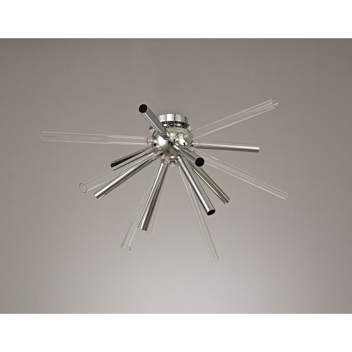 Frithelstock Semi-Flush Ceiling Light in Polished Chrome with Clear Glass