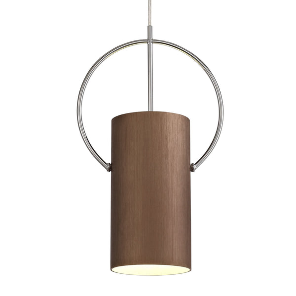 Ashreigney Single Pendant in Coffee and Polished Chrome