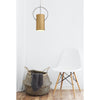Ashreigney Single Pendant in Gold and Polished Chrome