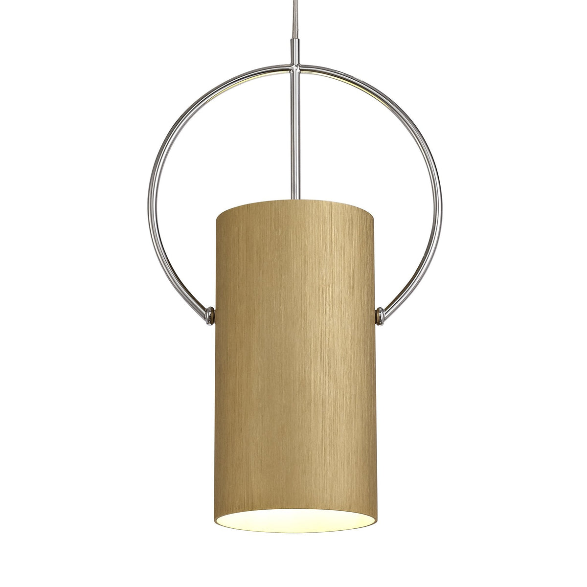 Ashreigney Single Pendant in Gold and Polished Chrome