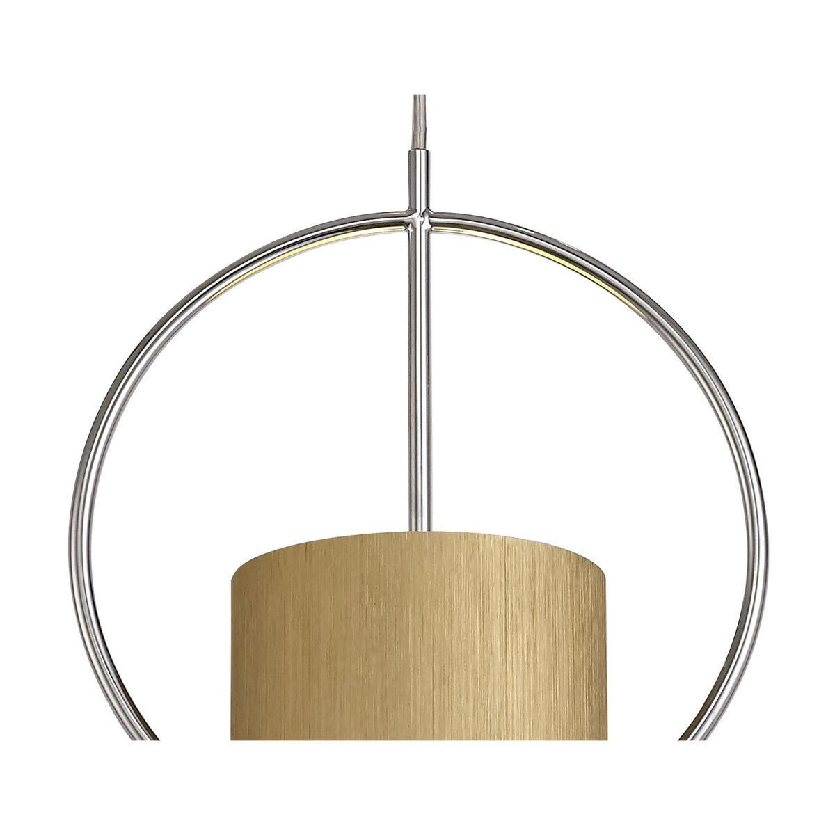Ashreigney Single Pendant in Gold and Polished Chrome