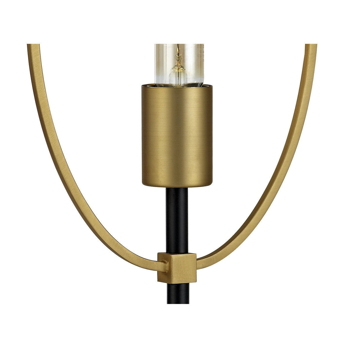 Hallsands Table Lamp in Sand Gold and Matt Black