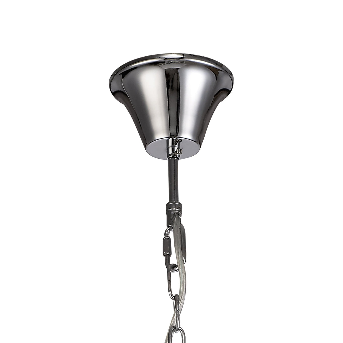 Gussard E14 Polished Chrome & Crystal 4 Light Chandelier Pendant