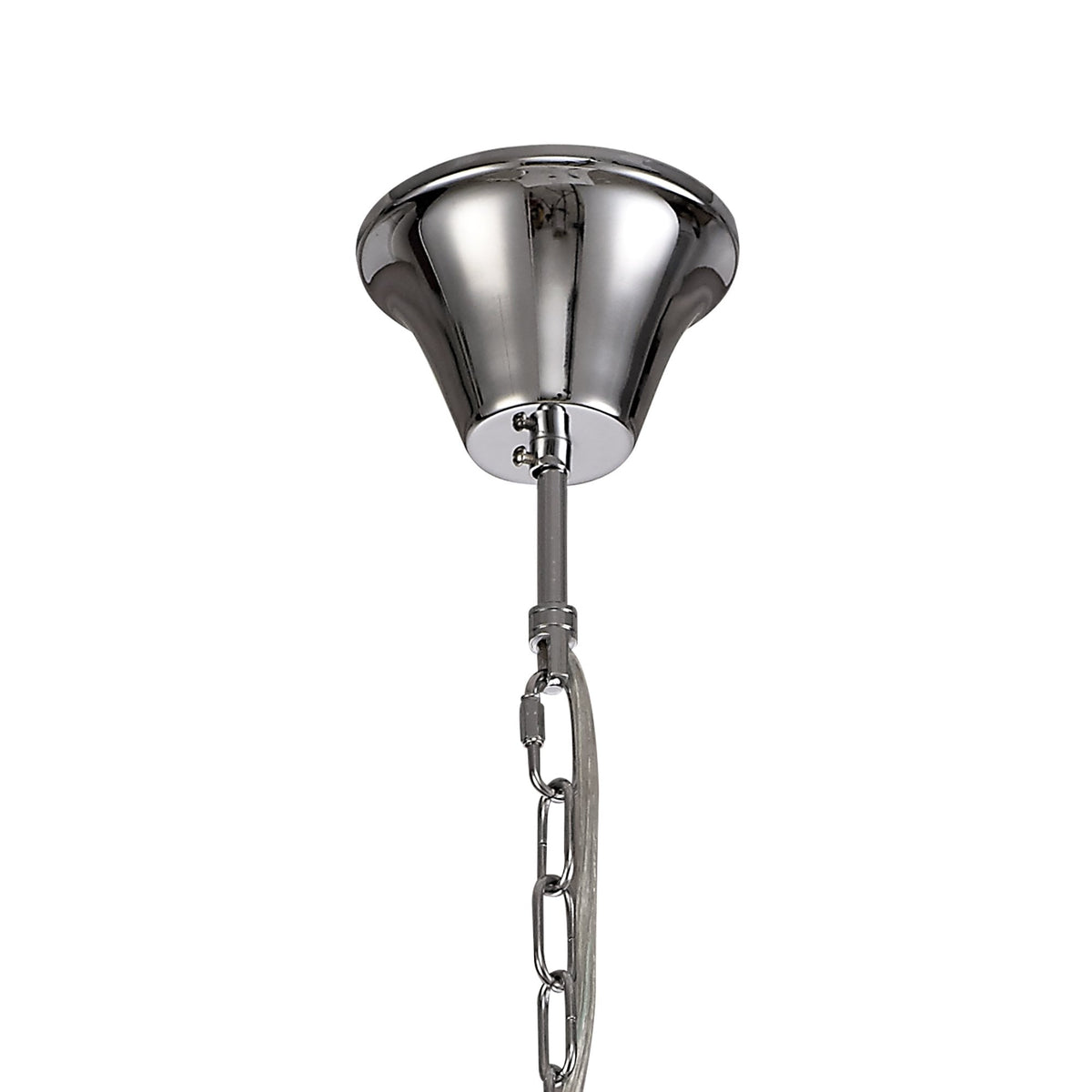 Gussard E14 Polished Chrome & Crystal 6 Light Chandelier Pendant