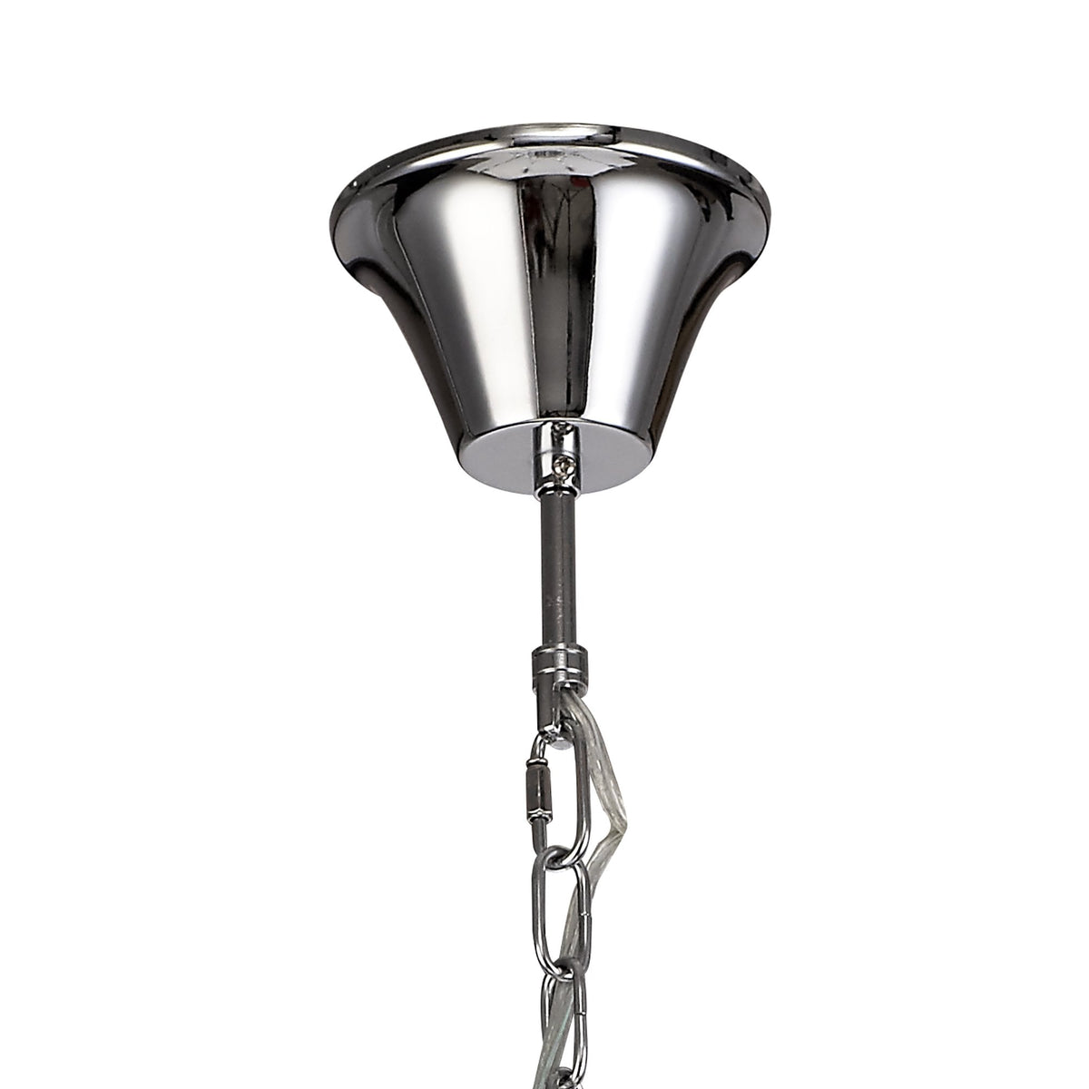 Gussard E14 Polished Chrome & Crystal 8 Light Chandelier Pendant