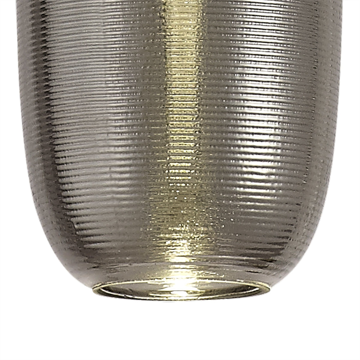 Bigbury 8W LED Chrome Pendant with Smoked Black Glass