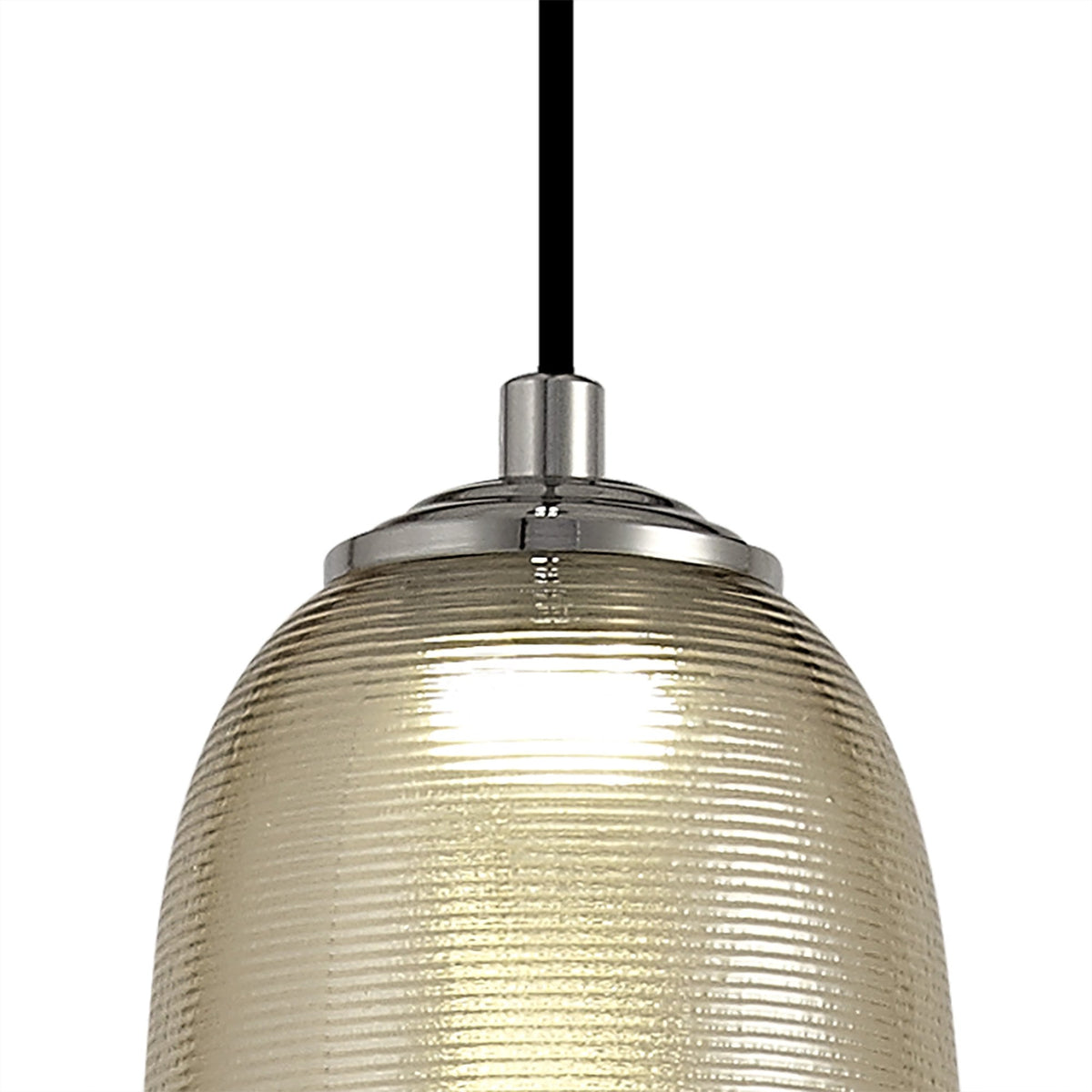 Bigbury 8W LED Chrome Pendant with Champagne Glass