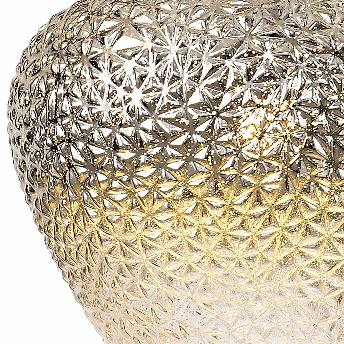 Aish Pendant Polished Chrome with Ombré Smoked & Clear Glass Shade