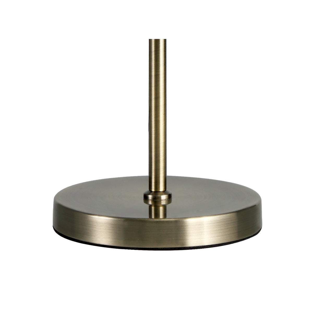 Fiddleford Table Lamp in Antique Brass with Smoked & Amber Glass