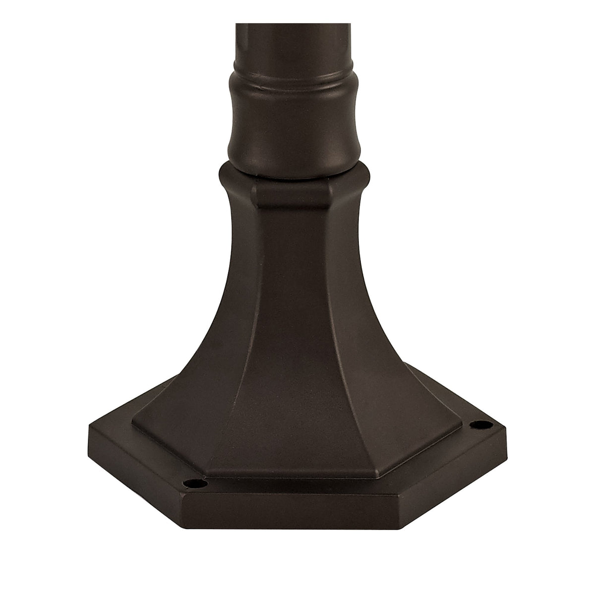 Halberton IP54 Post Lamp in Antique Bronze & Clear Ripple Glass