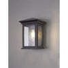 Kilmington IP54 Flush Light in Anthracite with Clear Seeded Glass