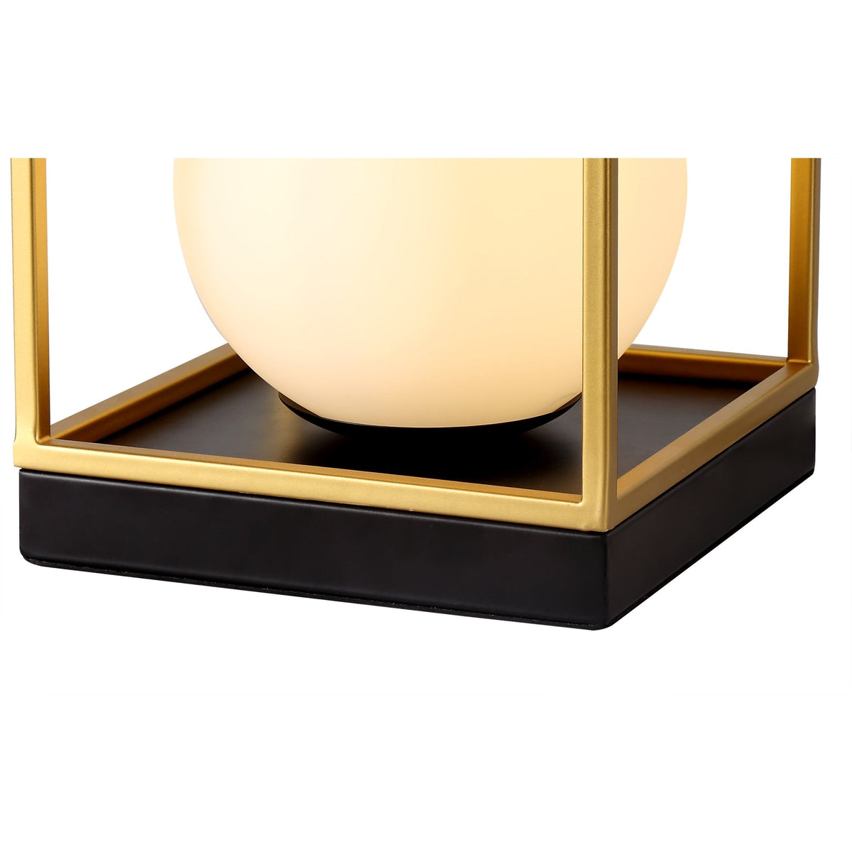 Holcombe Table Lamp in Matt Black & Painted Gold