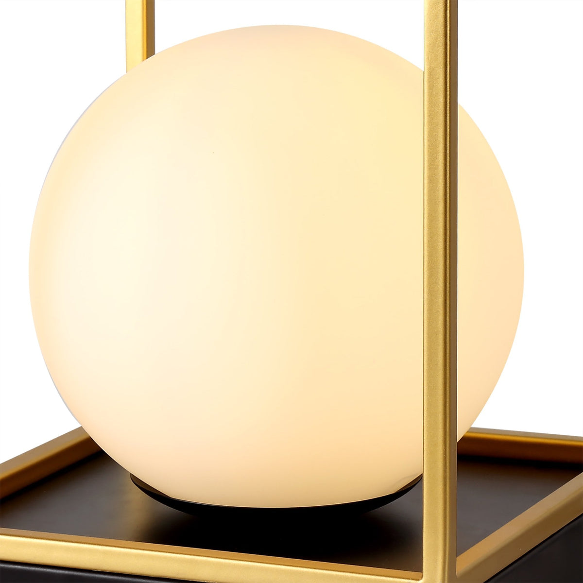 Holcombe Table Lamp in Matt Black & Painted Gold