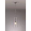 Leigham Polished Chrome Pendant with Clear Glass Shade