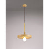 Loxbeare E27 Ceiling Pendant in Wood Effect Finish