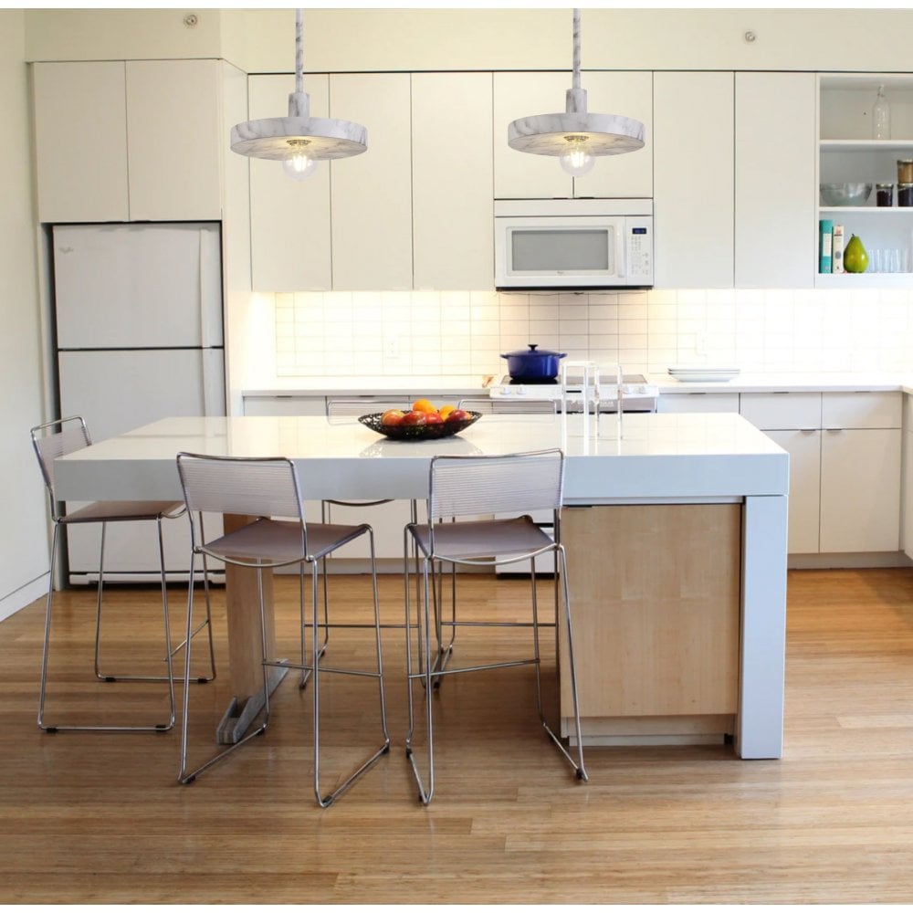 Loxbeare E27 Marble Effect Pendant