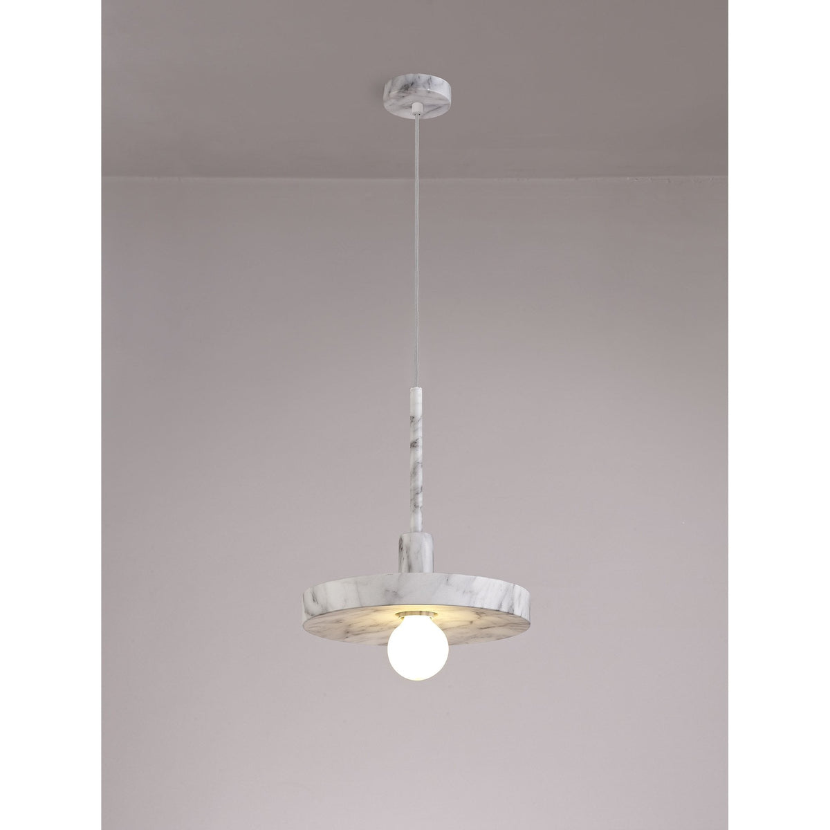 Loxbeare E27 Marble Effect Pendant