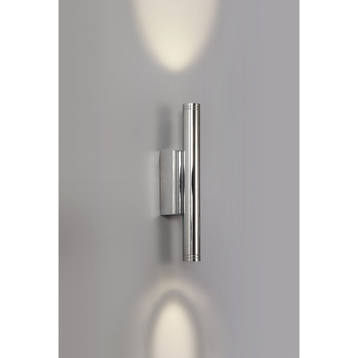 Pilton Polished Chrome IP54 LED Wall light 6W 3000K 300lm
