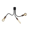 Wooton Flexible Ceiling 3 Light E27 in Black and Brushed Copper
