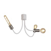 Wooton Flexible Ceiling 3 Light E27 in White and Satin Nickel