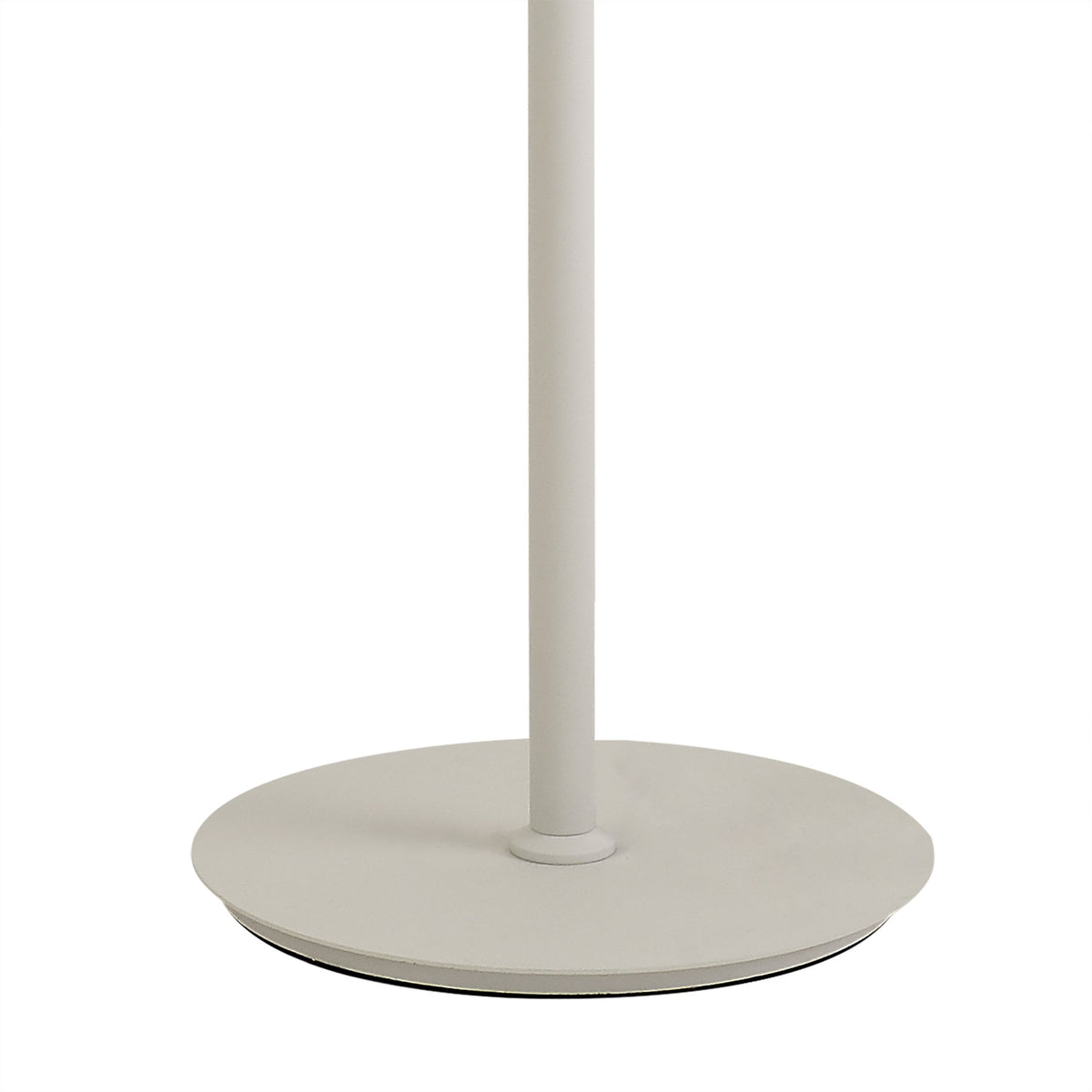 Wooton Flexible 3 Light E27 Floor Lamp in White and Satin Nickel