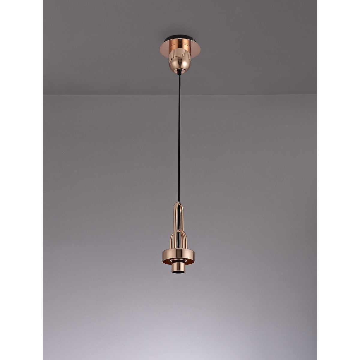 Atherington E27 Suspension Kit in Copper & Matt Black