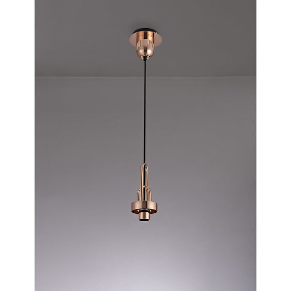 Atherington E27 Suspension Kit in Copper & Matt Black