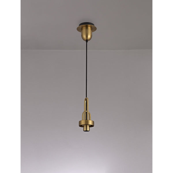 Atherington E27 Suspension Kit in Brass Gold & Matt Black