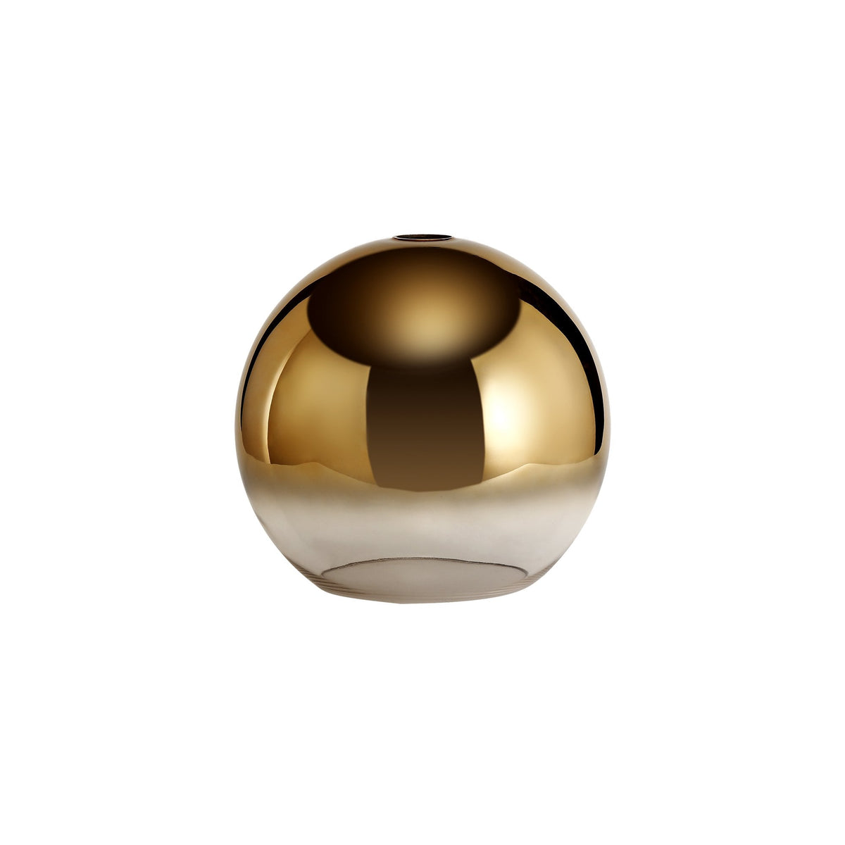 Atherington 30cm Globe in Brass Gold & Clear Glass