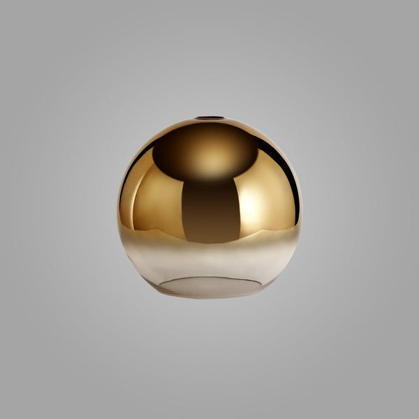 Atherington 30cm Globe in Brass Gold & Clear Glass